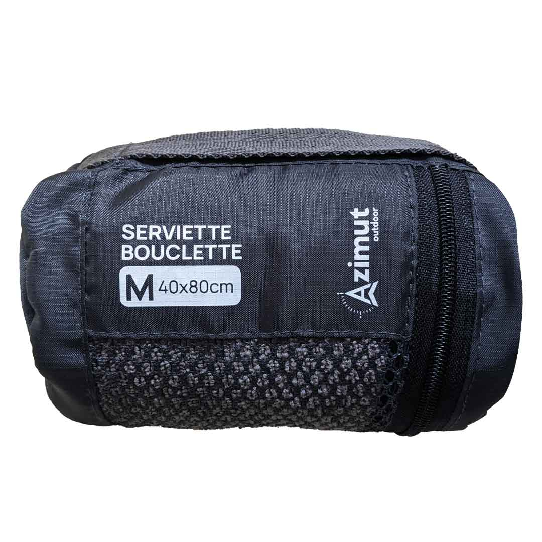 Serviette Bouclette  - Grise - Serviette | Azimut Outdoor