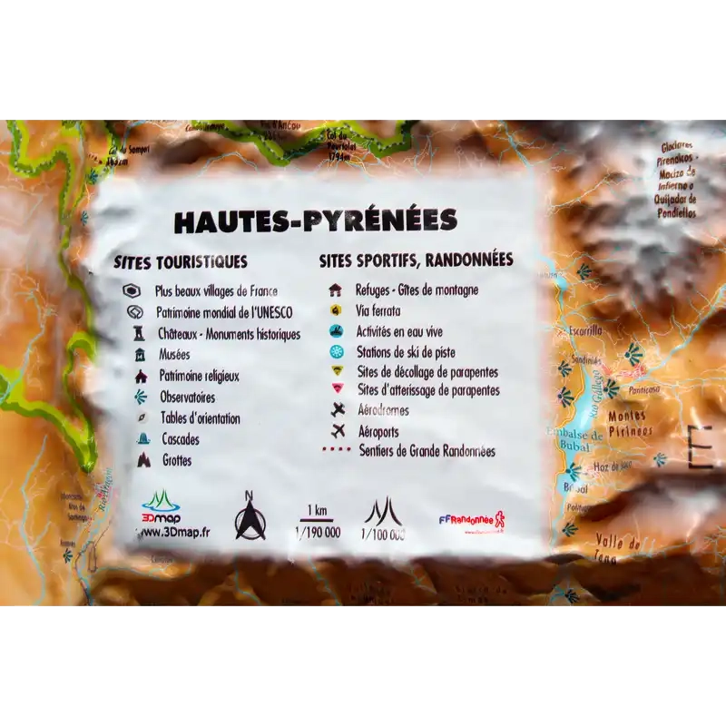 Carte 3d Hautes Pyrenees - Cartes | 3dmap