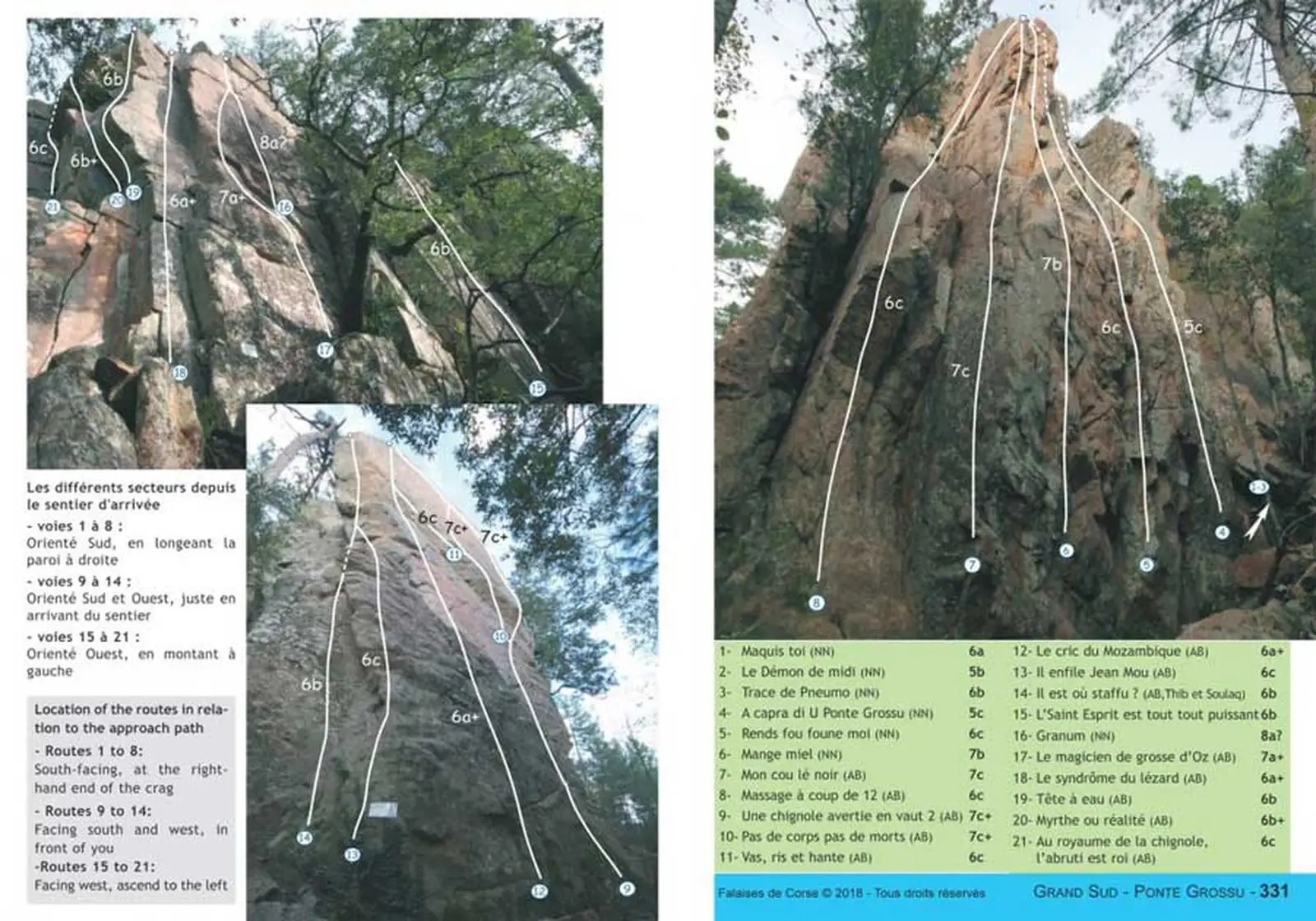 Falaises De Corse - Topo | Omega Roc Sas
