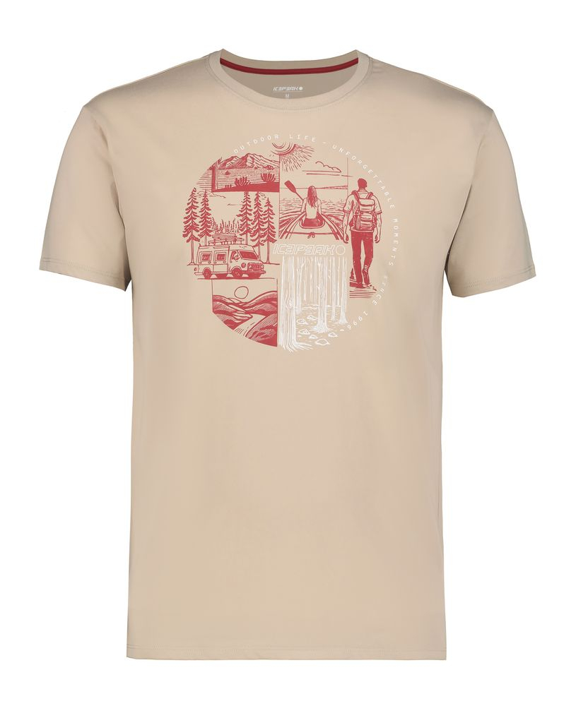 T-Shirt Beeville Beige - Tee Shirt Mc | Icepeak