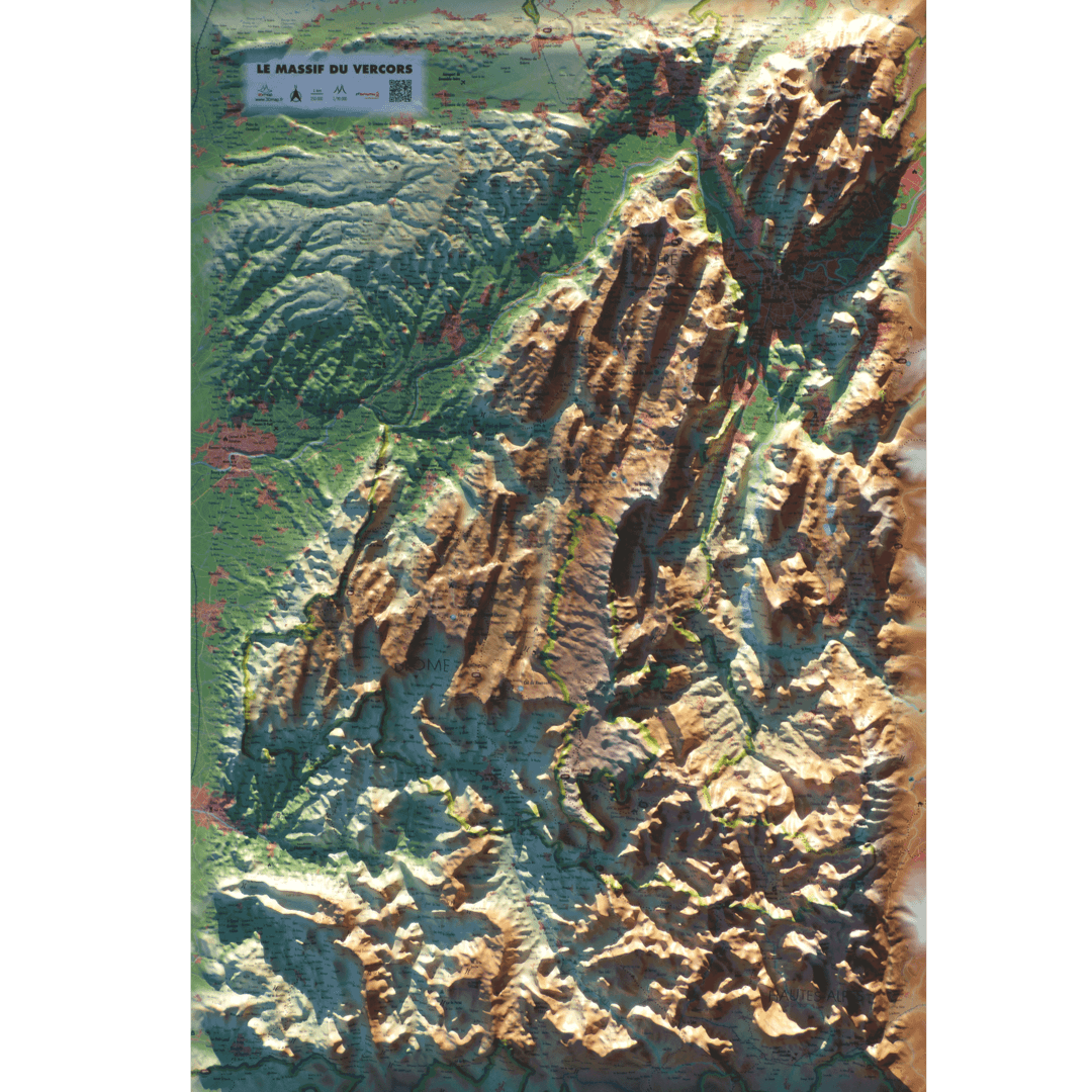 Massif Du Vercors - Cartes | 3dmap