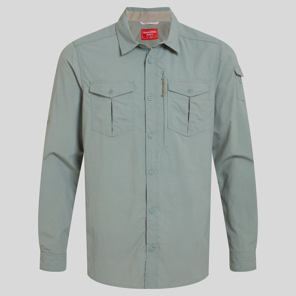 Chemise Nosilife Adventure Long Sleeved III Lichen Green | Craghoppers