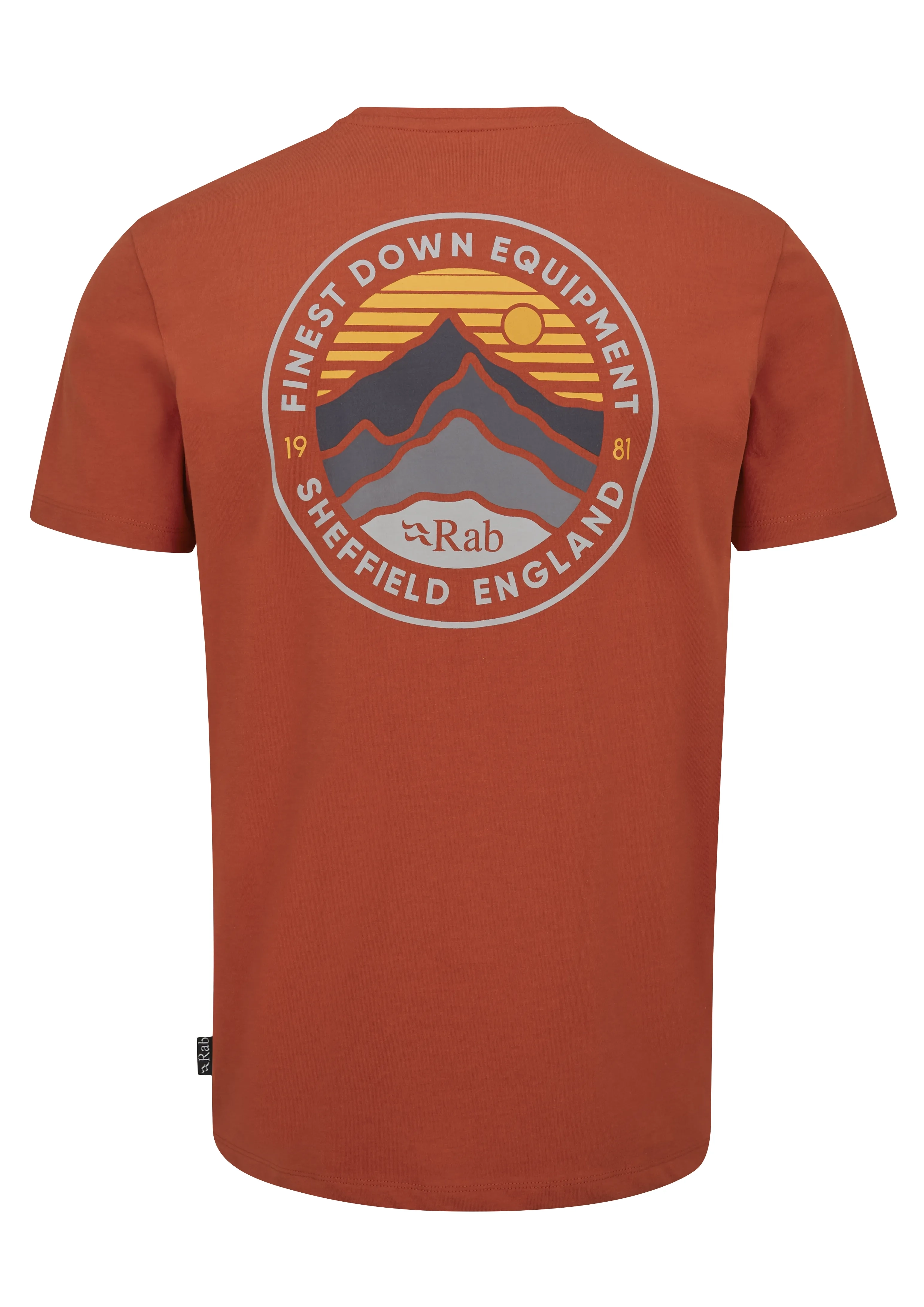 T-shirt Basecamp 3 Peaks Red Clay - Tee Shirt Mc | Rab