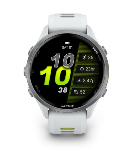 Forerunner 970 Whitestone / Amp Yellow - Gps | Garmin
