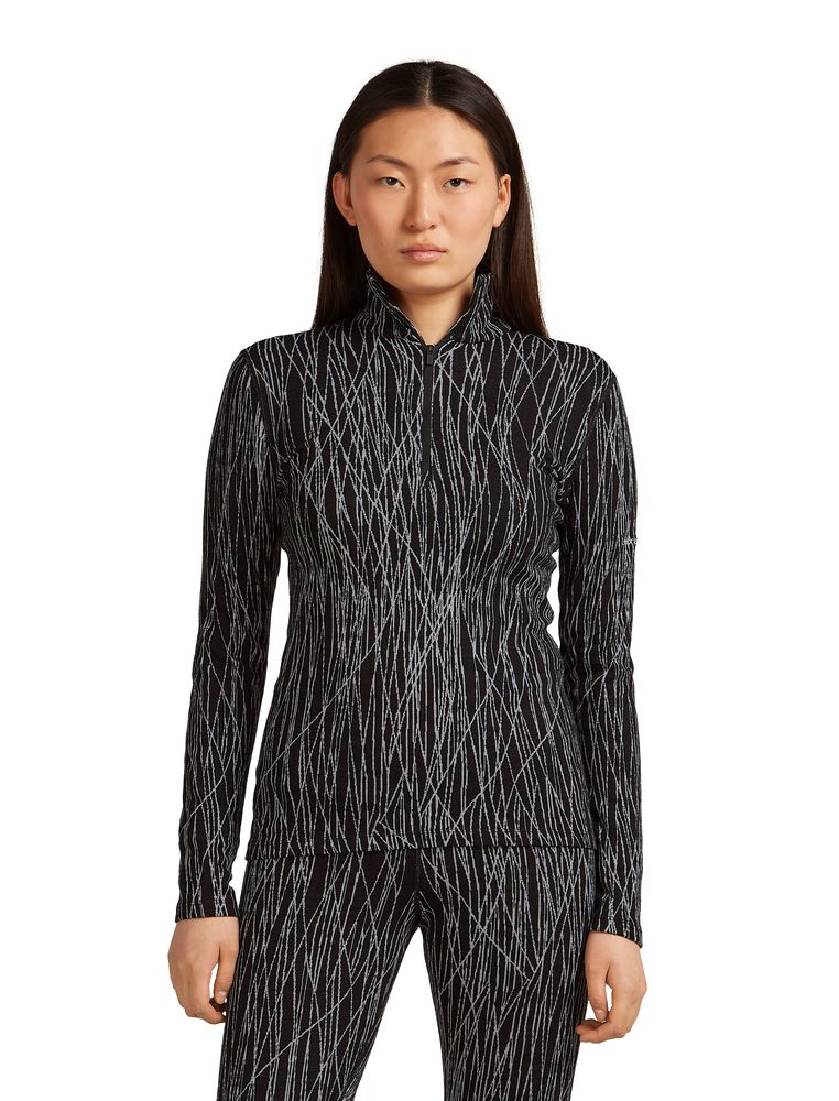 T-Shirt Femme Mer 260 Vertex Delta Aop Black Snow