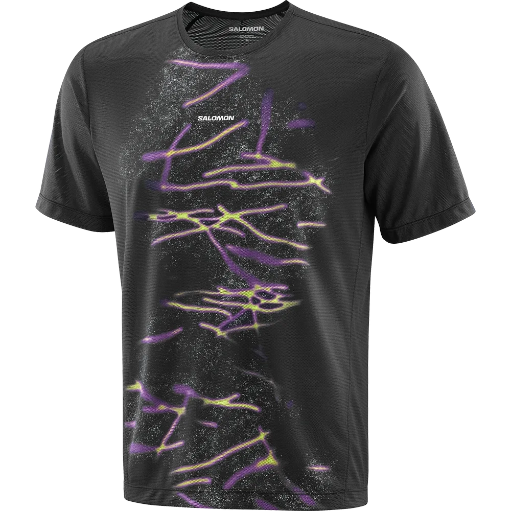 T-shirt Shkout Core Gfx Deep Black - Tee Shirt Mc | Salomon