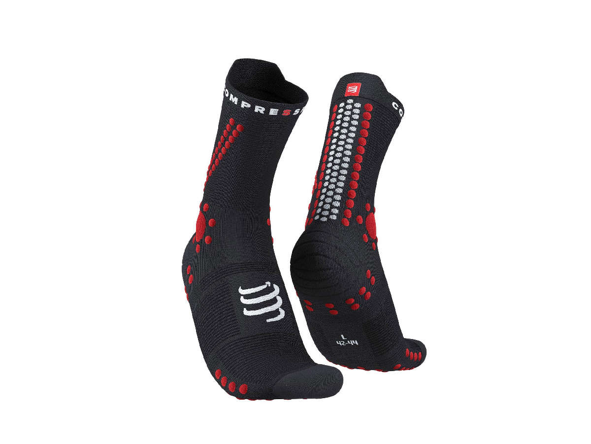 Chaussettes Pro Racing V4.0 Trail Black / Red | Compressport