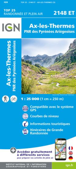 2148et Ax Les Thermes - Cartes | Ign