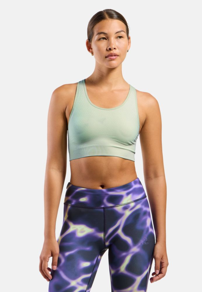 Brassière Seamless Medium Padded Vetiver - Brassiere | Odlo