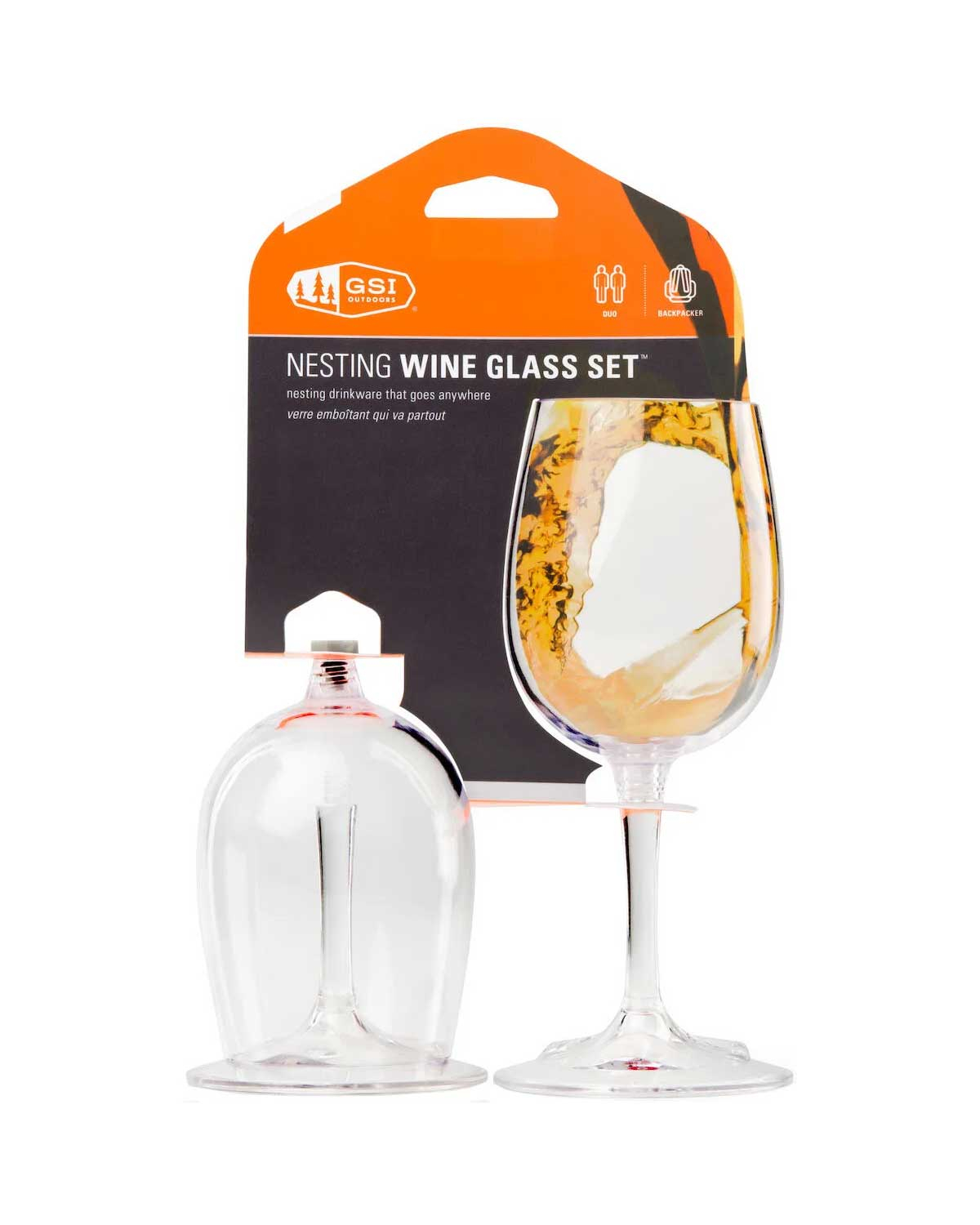 2 Verres A Vin Nesting - Assiette - Verre | Gsi