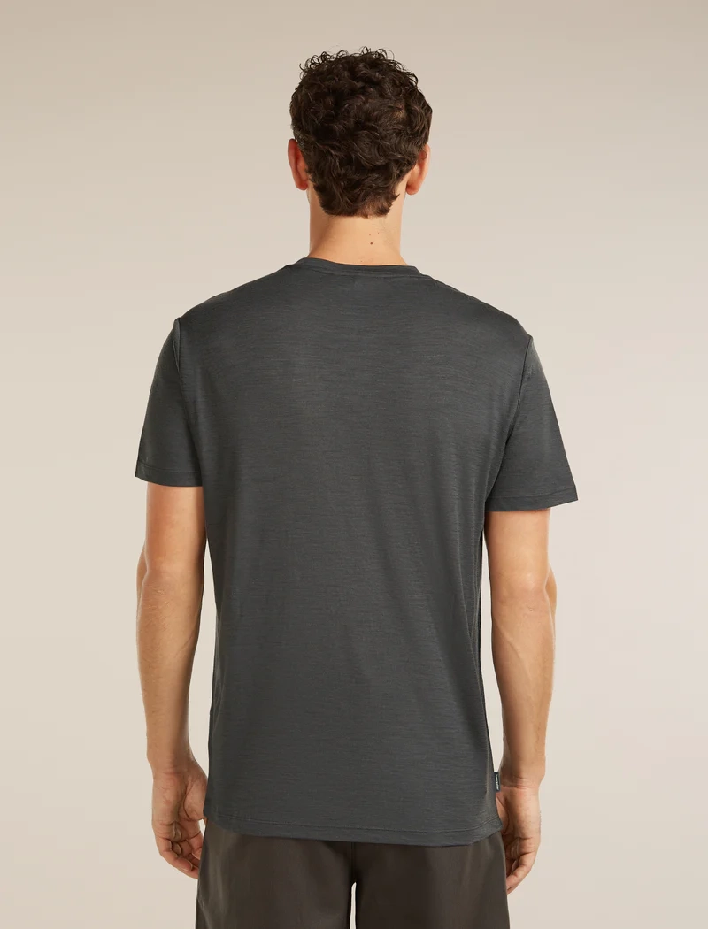 M Mer 150 Tech Lite Ss T-shirt Bear Catch Obsidian - Tee Shirt Mc