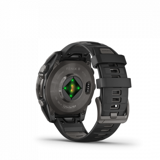 Fenix 8 47mm Amoled Titane Carbon Gray Dlc - Gps Running | Garmin
