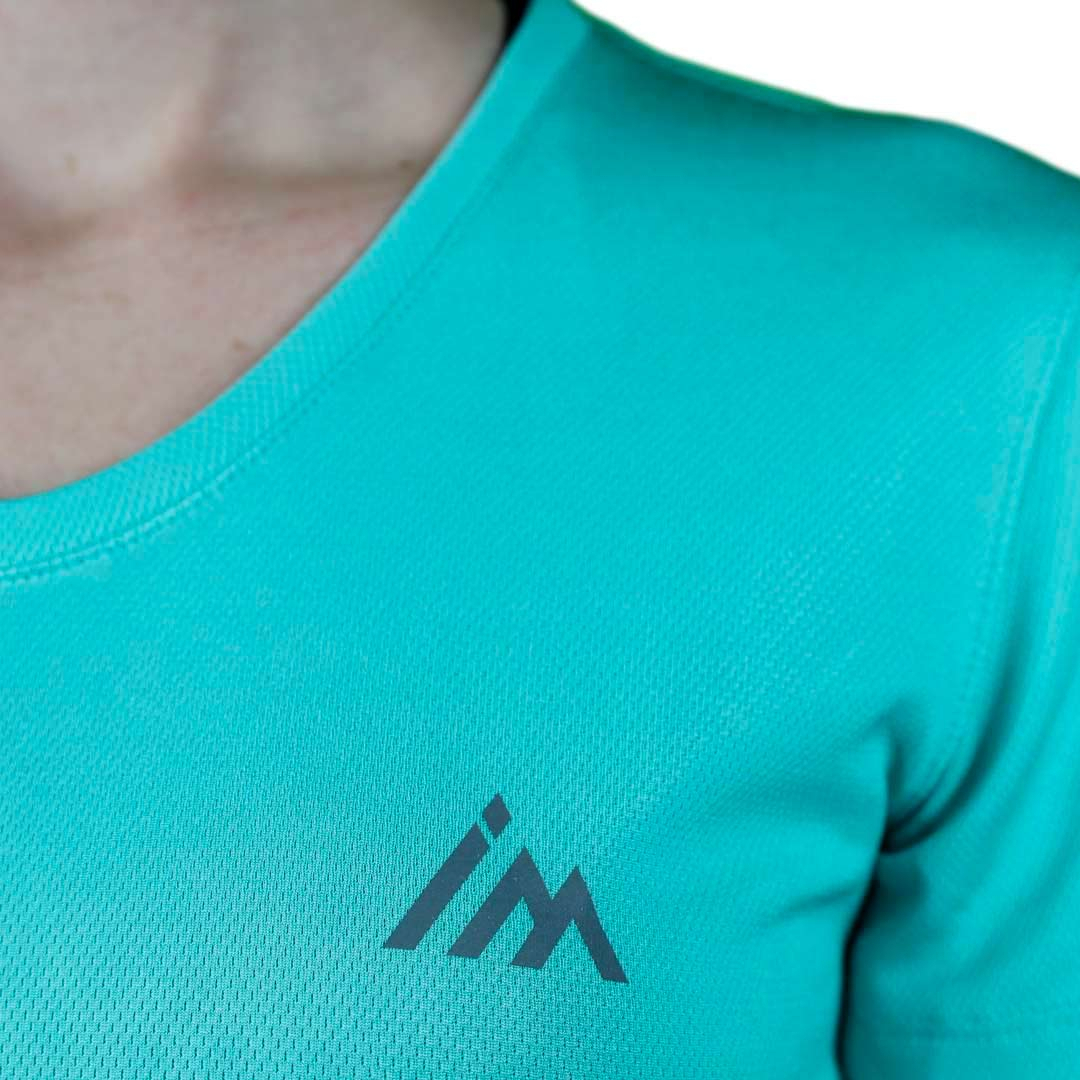 Vetement Running T-shirt Femme Trail+ Turquoise | Impulse Outdoor