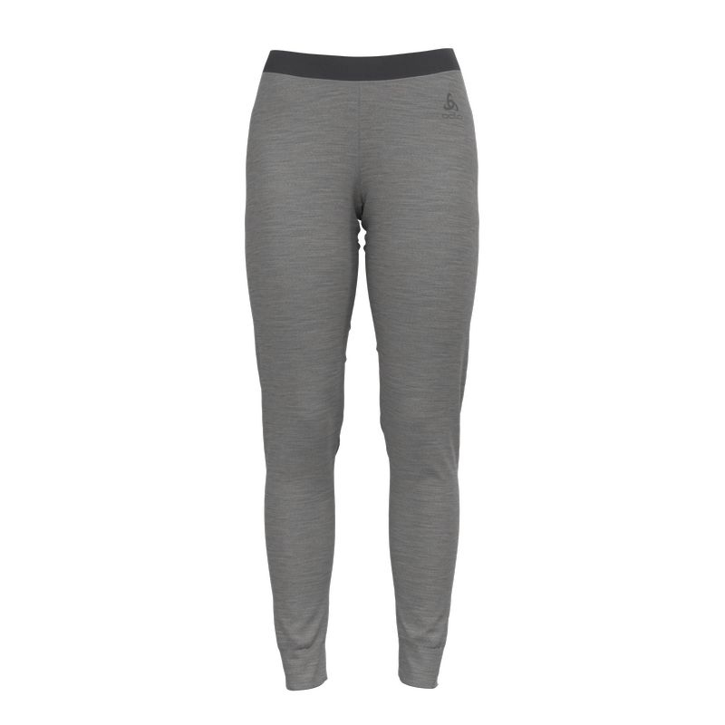 Collant Femme Merino 200 Long Steel Grey Melange - Pantalon | Odlo