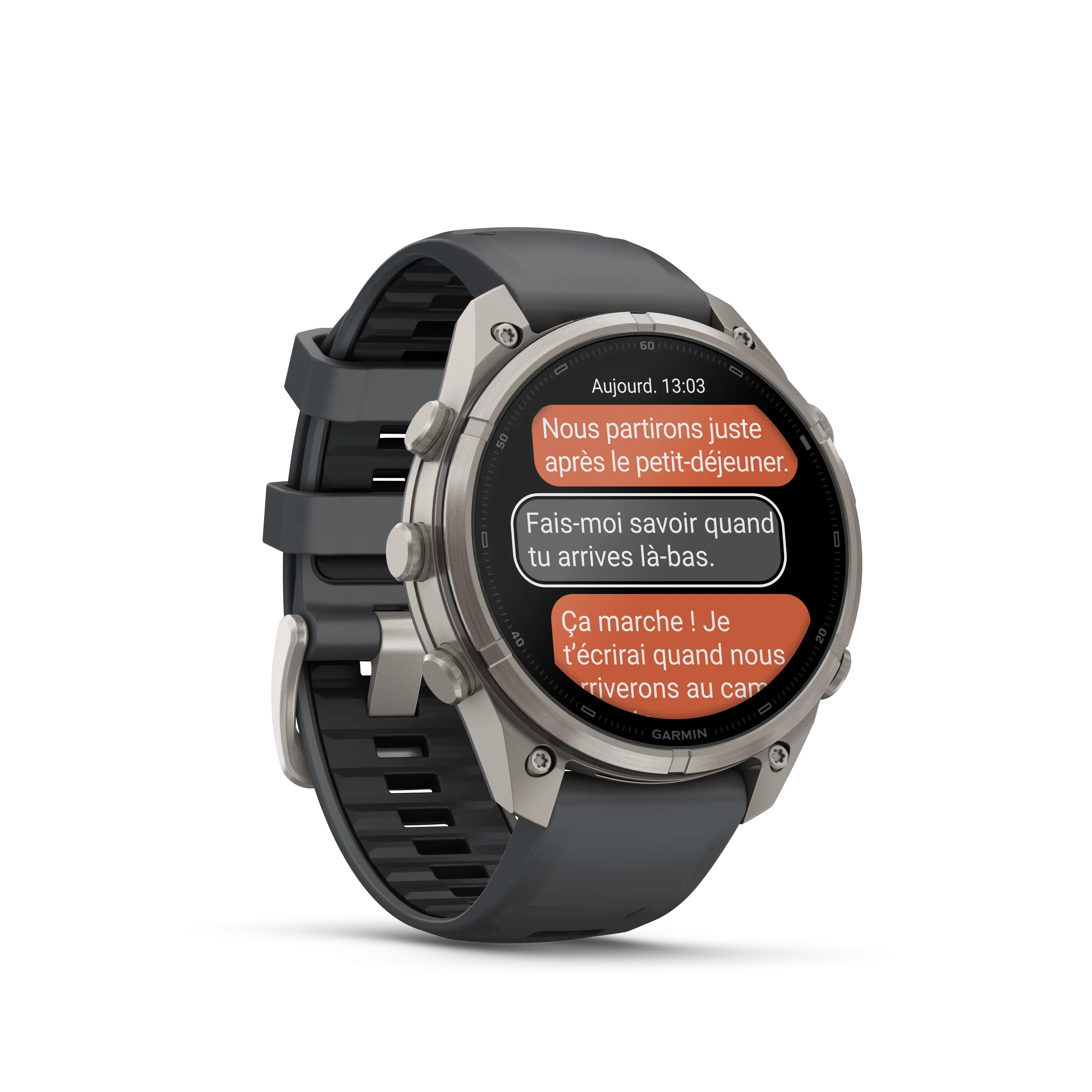 Fenix 9 Pro 47mm Amoled Inreach Titane graphite noir - Gps | Garmin