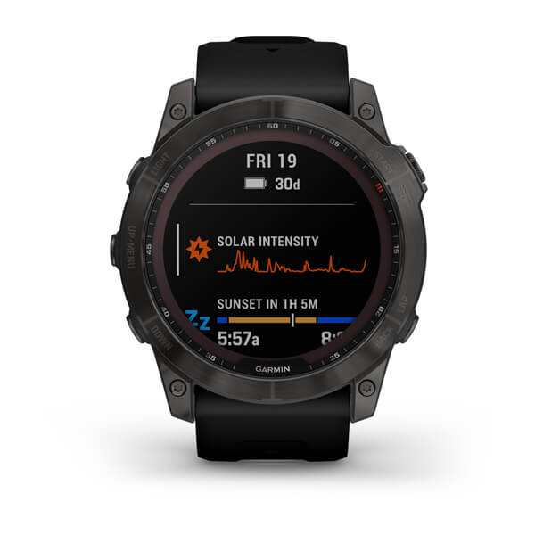 Fenix 7x Sapphire Solar Titane Carbon Gray Dlc - Gps Running | Garmin