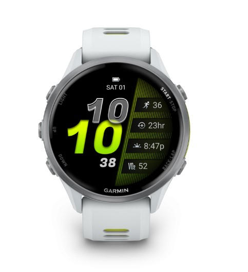 Forerunner 970 Whitestone / Amp Yellow - Gps | Garmin
