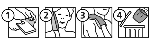 Lot De 4 Gants De Toilette - Soin Du Corps | Travelsafe