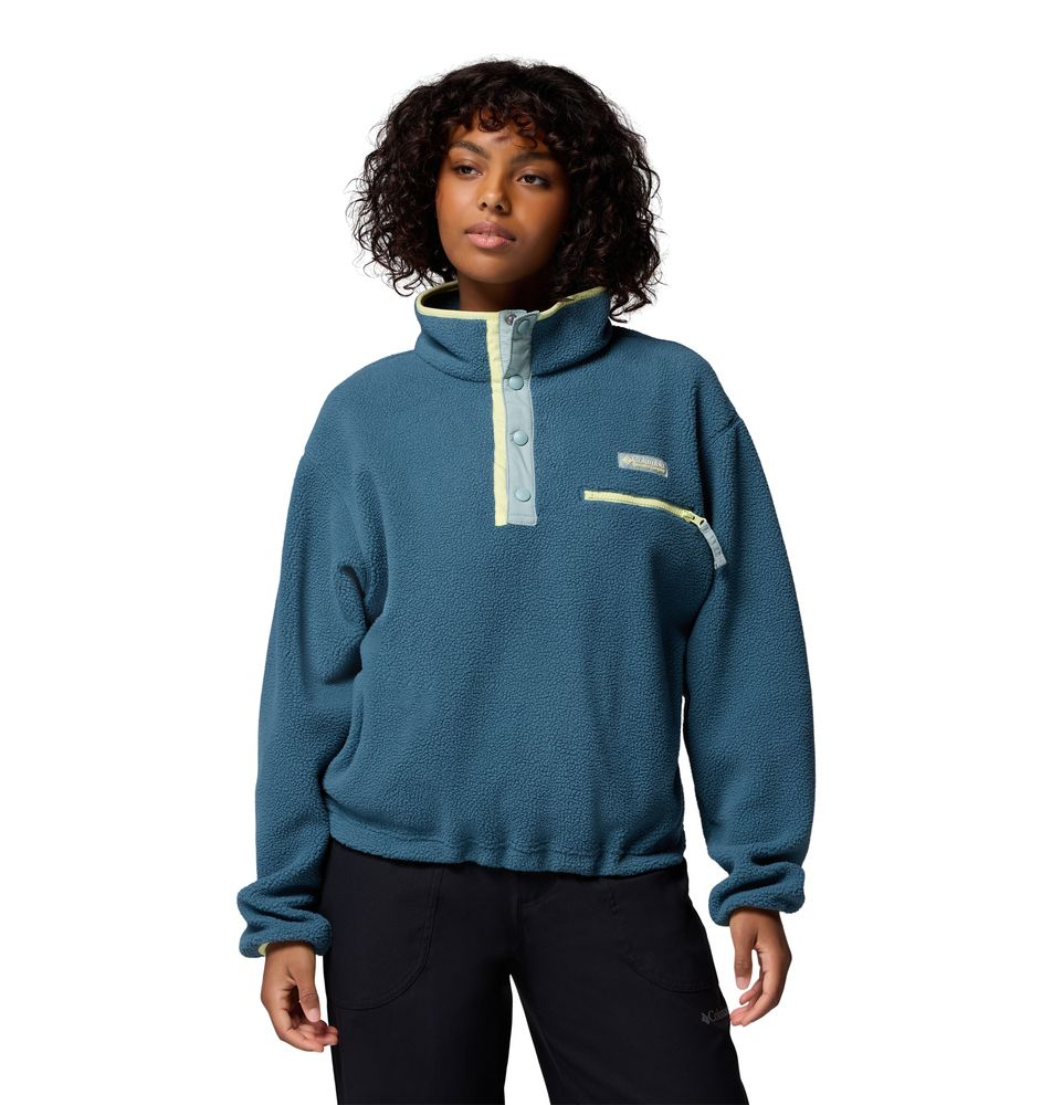 Polaire Femme Helvetia Ii Cropped Everblue Crushed Blue - Polaire