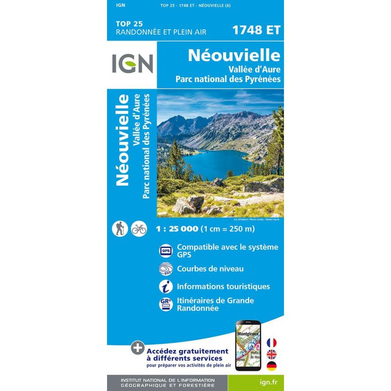 Carte 17448et Neouvielle-vallee D'aure - Cartes | Ign