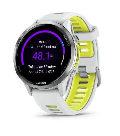 Forerunner 970 Whitestone / Amp Yellow - Gps | Garmin