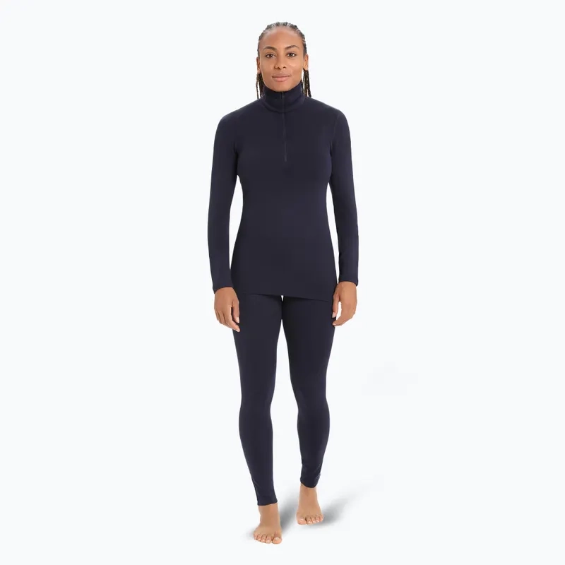 T-shirt 260 Tech Ls Half Zip Femme Midnight Navy | Icebreaker