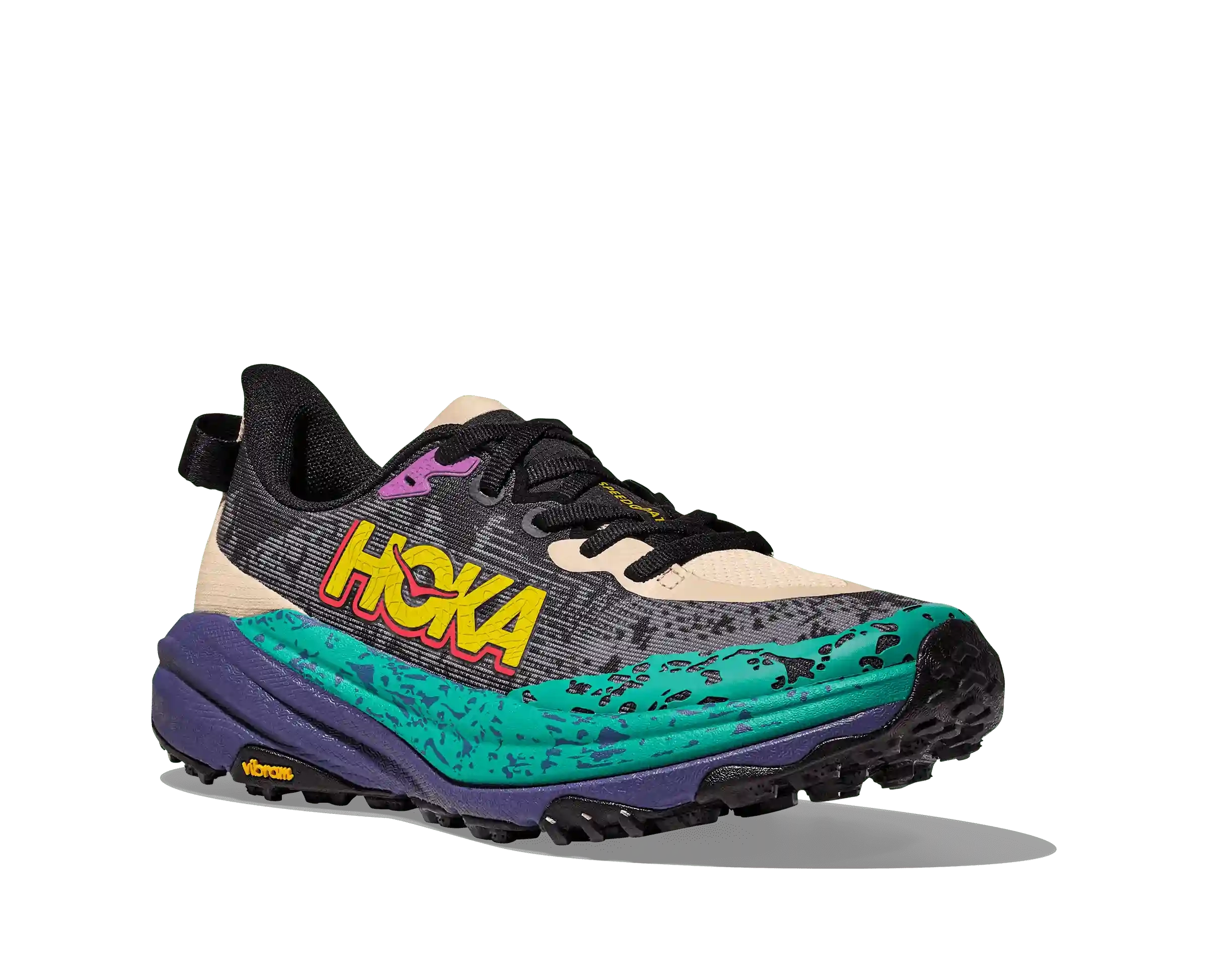 Speedgoat 6 Femme Oatmeal / Mountain Iris - Chaussures | Hoka