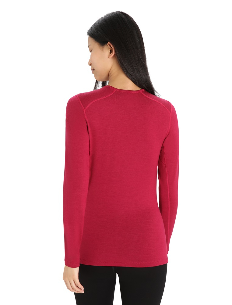 T-shirt Femme Ml 260 Tech Crewe Cherry - Tee Shirt Ml | Icebreaker