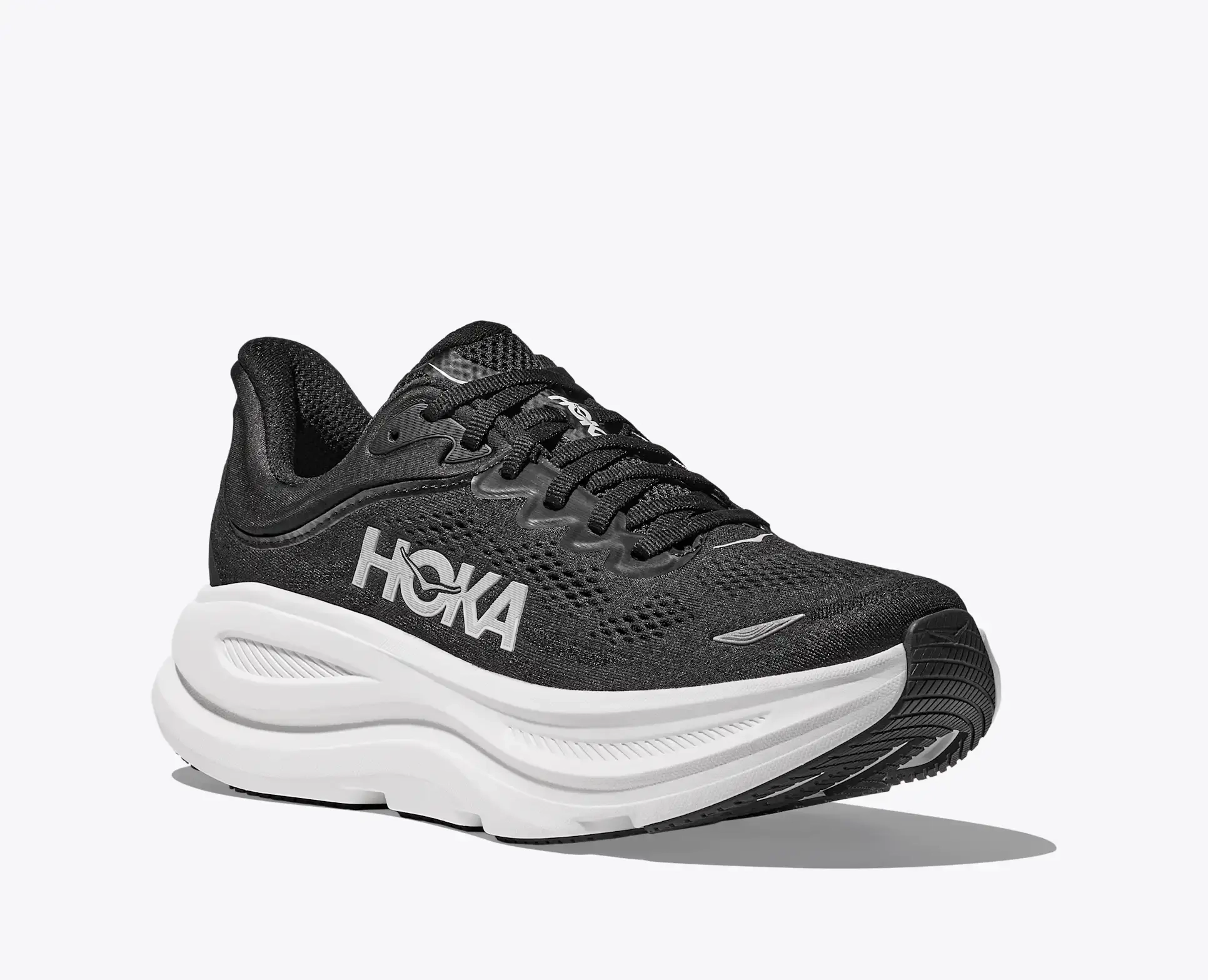 Bondi 9 Femme Black White - Chaussures | Hoka
