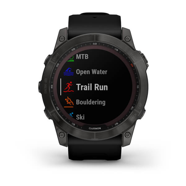 Fenix 7x Sapphire Solar Titane Carbon Gray Dlc - Gps Running | Garmin