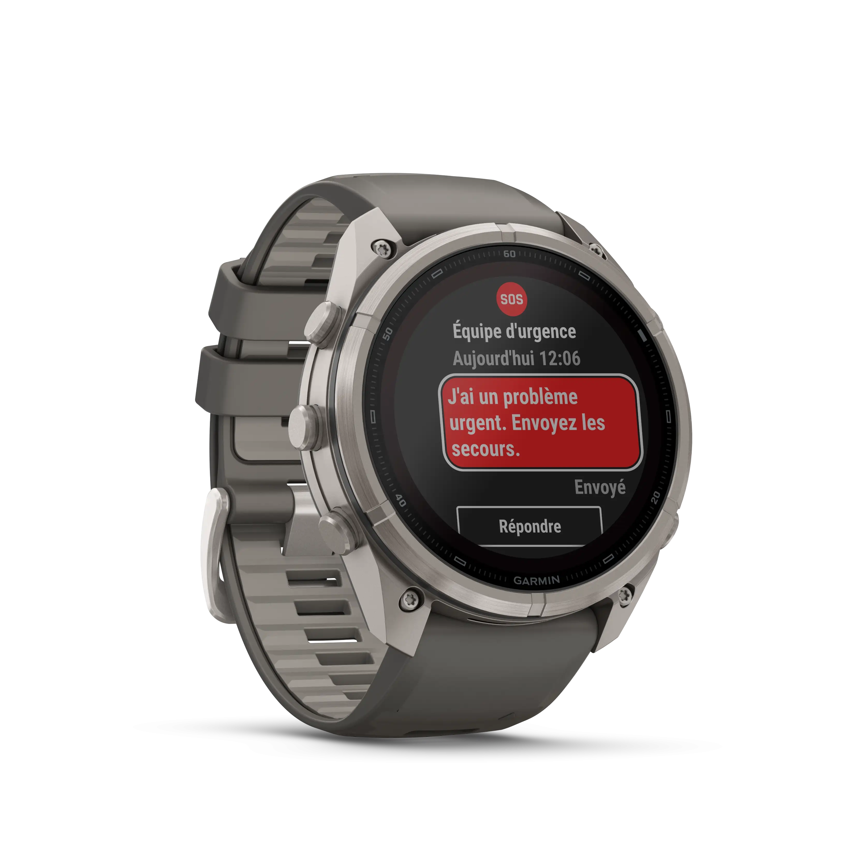 Fenix 9 Pro 51mm Solar Inreach Titane Pebble Grey - Gps | Garmin