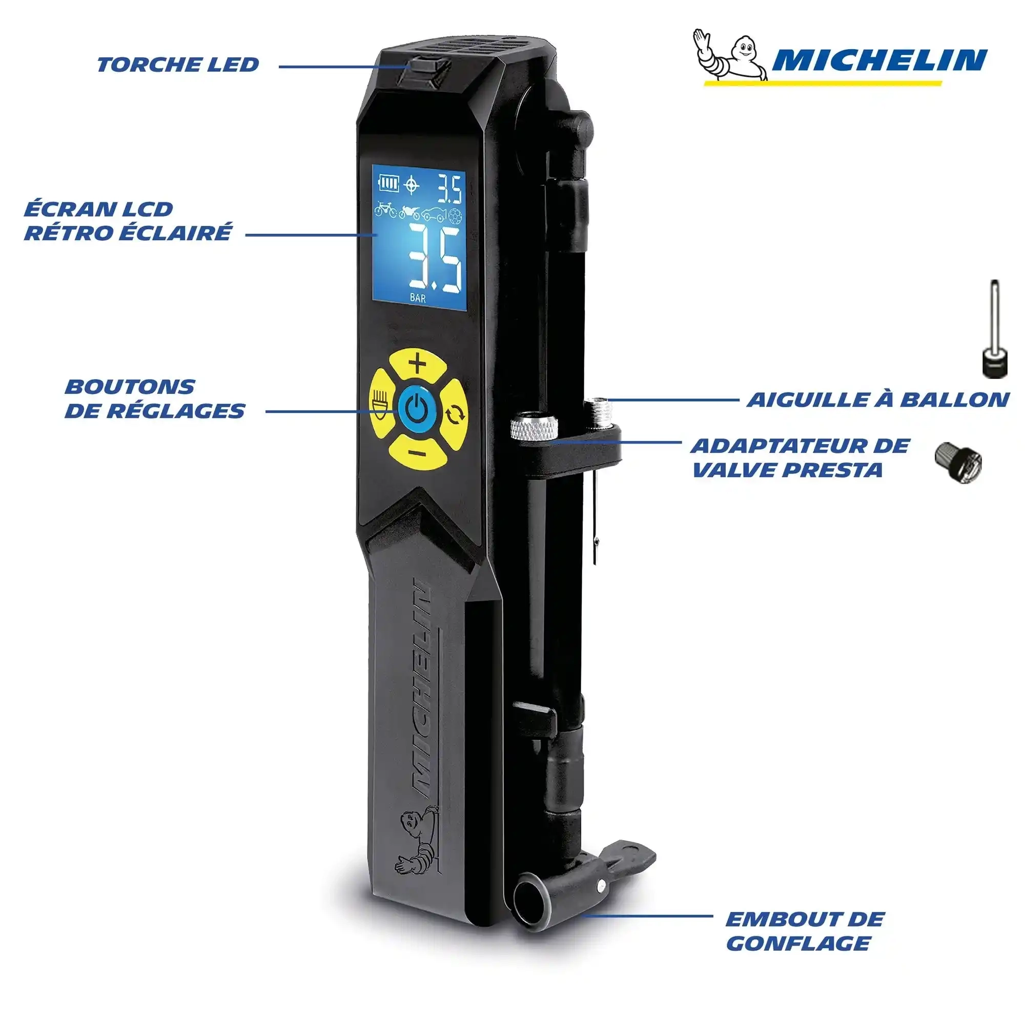Mini Compresseur Usb Rechargeable - Pompes | Michelin