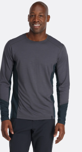 Syncrino Base Ls T-shirt Graphene - Tee Shirt Ml | Rab