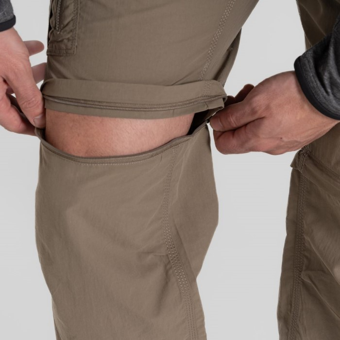 Pantalon Nosilife Convertible Cargo II Pebble - Pantalon | Craghoppers