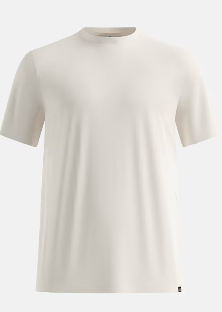Merino Tencel Plain T-shirt Gardenia - Tee Shirt Mc | Odlo