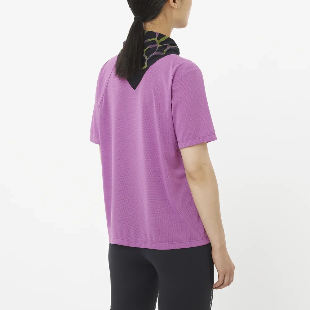 T-shirt Femme Shkout Core Ss Iris Orchid - Tee Shirt Mc | Salomon