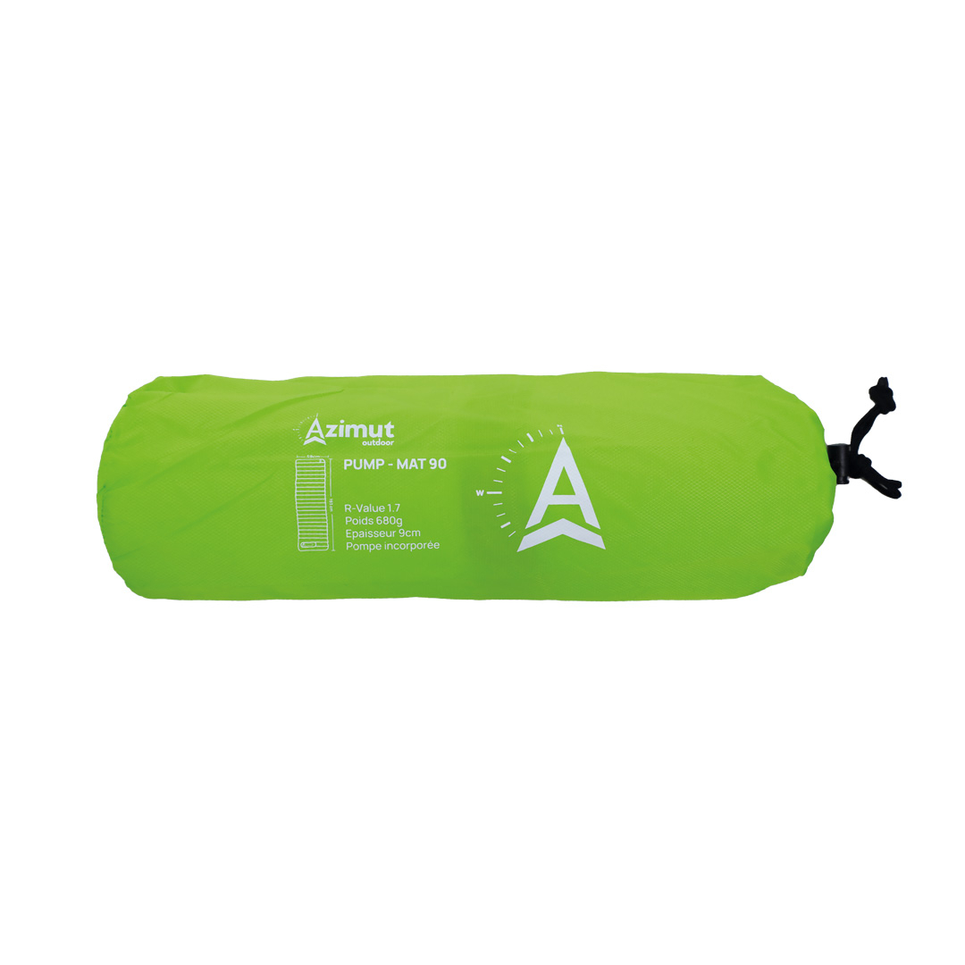 Matelas Randonnee Gonflable Pump-mat 90 Vert | Azimut Outdoor