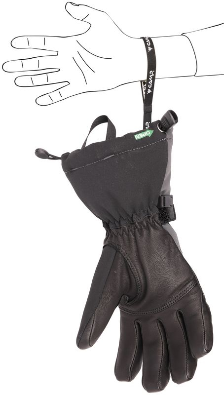 Gants Geko Alpine Black / Grey - Gants | Camp