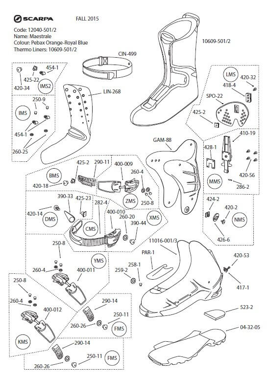 Systeme Ski Marche Maestrale / Gea Carre | Scarpa