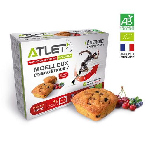 Moelleux Energetiques Fruits Rouges X 4 - Barres | Atlet