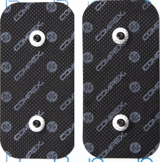 2 Electrodes 2 Snaps 5*10cm - Accessoire Electrostimulation | Compex