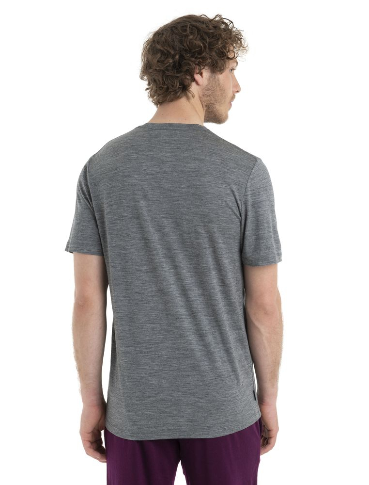 T-shirt Tech Lite II Tech Head Gritstone - Tee Shirt Mc | Icebreaker