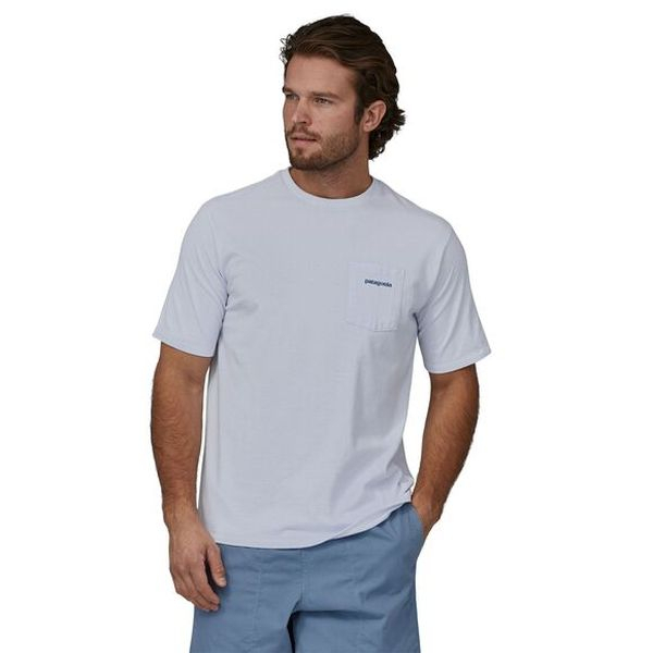 T-shirt Boardshort Logo Pocket Responsibili-tee White | Patagonia