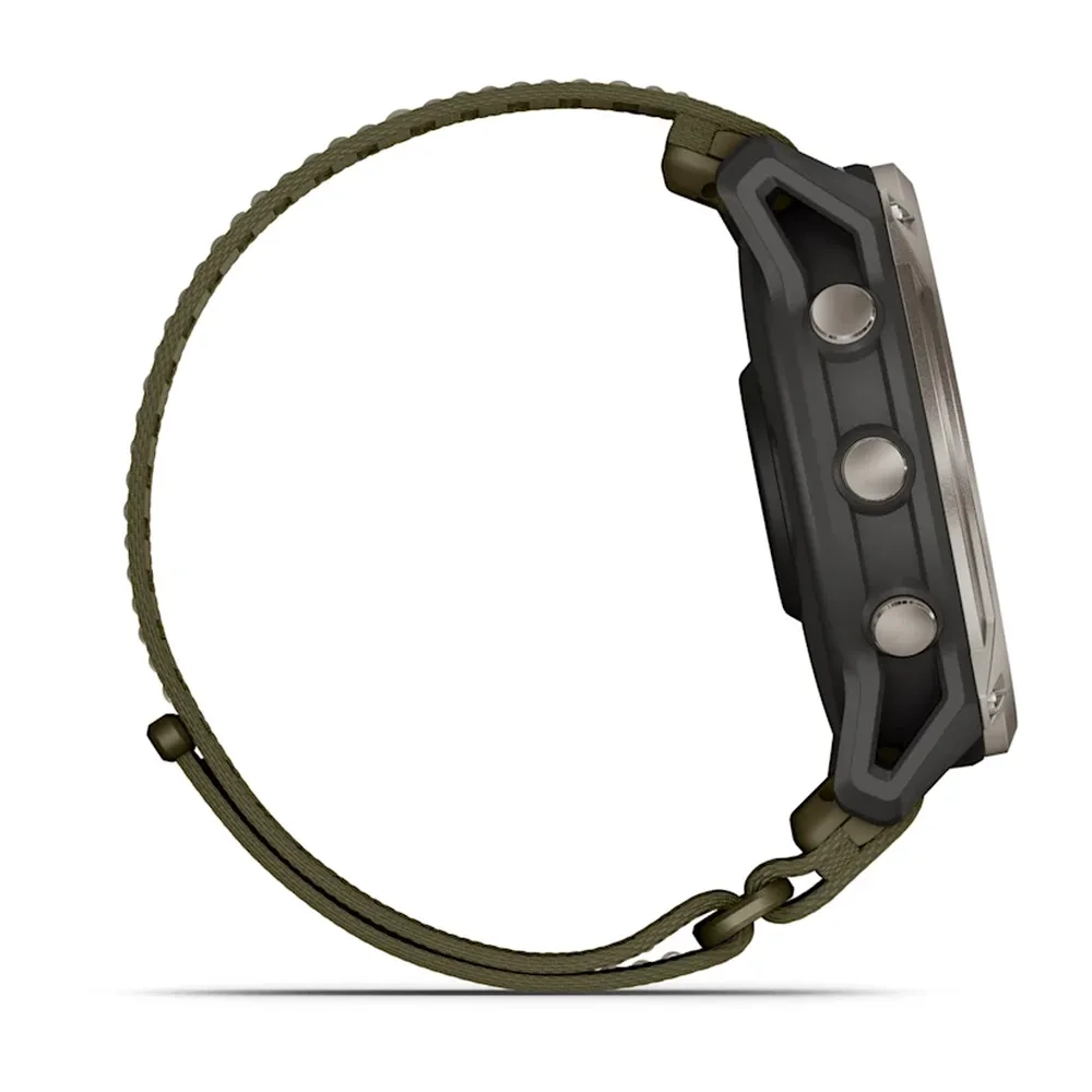Enduro 4  Solar  51mm  Sapph/tit Silver / Nylon Comf Fit Olive + - Gps