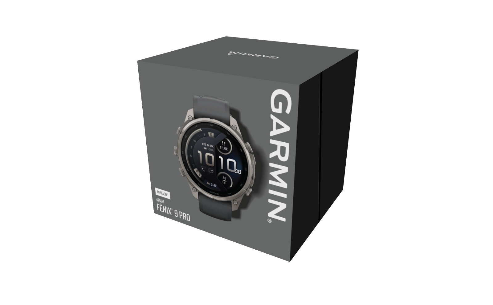 Fenix 9 Pro 47mm Amoled Inreach Titane graphite noir - Gps | Garmin