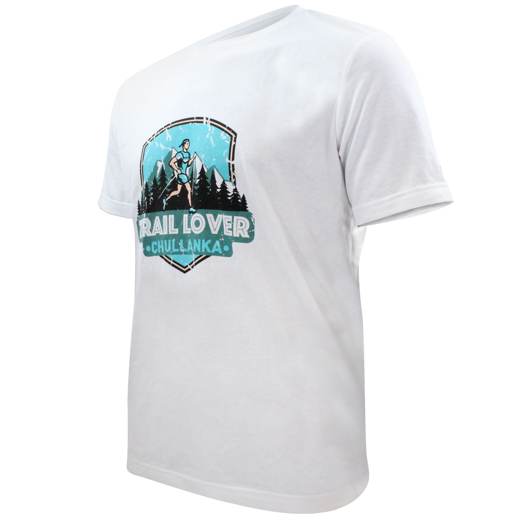 T-shirt Trail Lover Blanc - Tee Shirt Mc | Chullanka