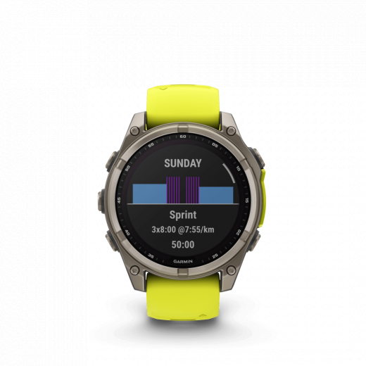 Fenix 8 47mm Solar Sapphire Titane Graphite - Gps Running | Garmin