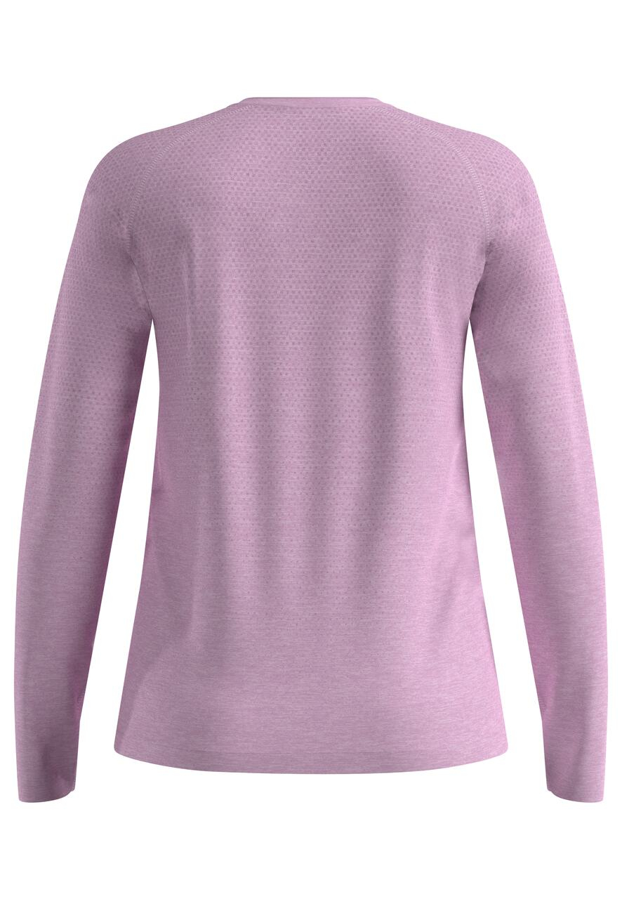 T-Shirt Femme Essential Seamless Orchid Ice Melange - Tee Shirt Ml | Odlo