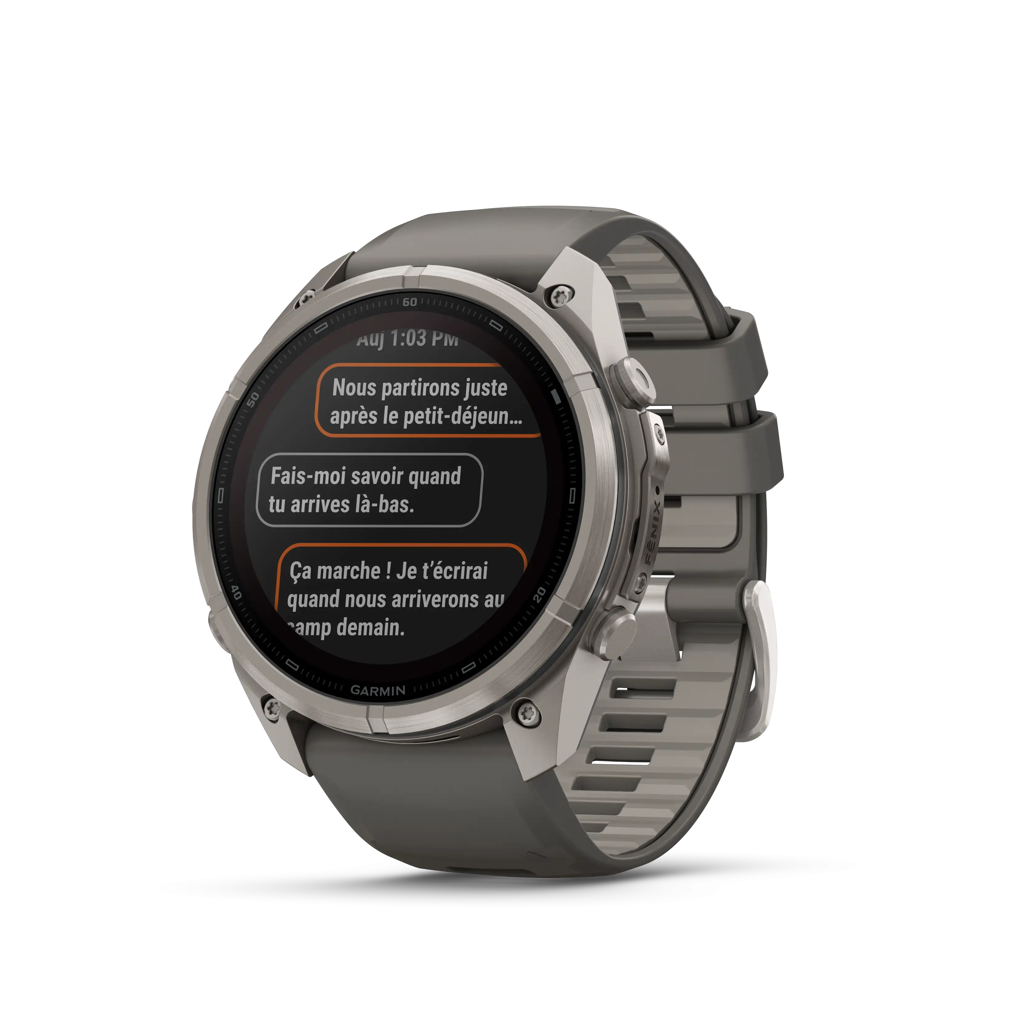 Fenix 9 Pro 51mm Solar Inreach Titane Pebble Grey - Gps | Garmin