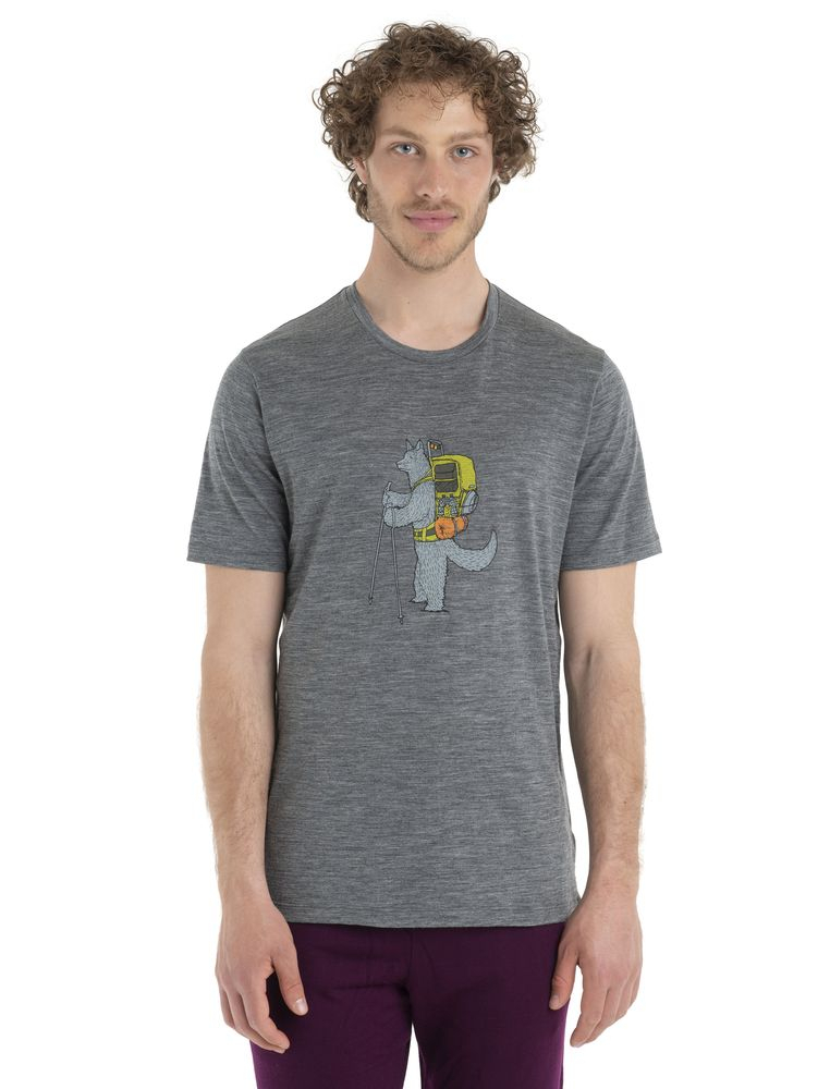 T-shirt Tech Lite II Tech Head Gritstone - Tee Shirt Mc | Icebreaker